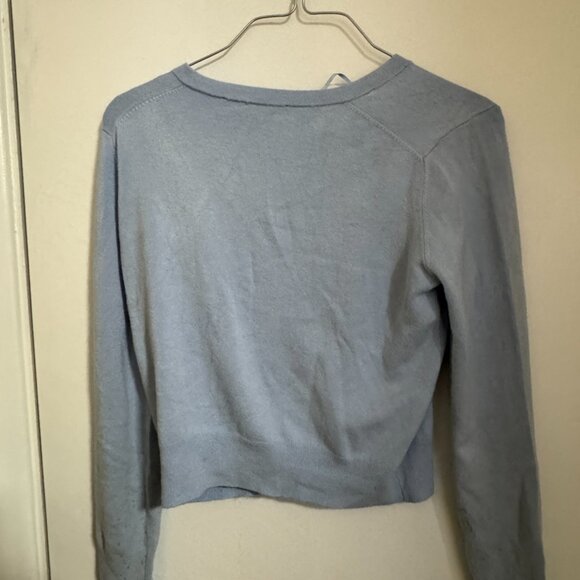 Zara Baby Blue Pearl Cardigan - Picture 2 of 2